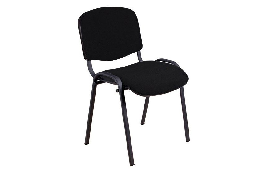 Офисный стул BRABIX ISO черный каркас, черная ткань, 1 шт #1