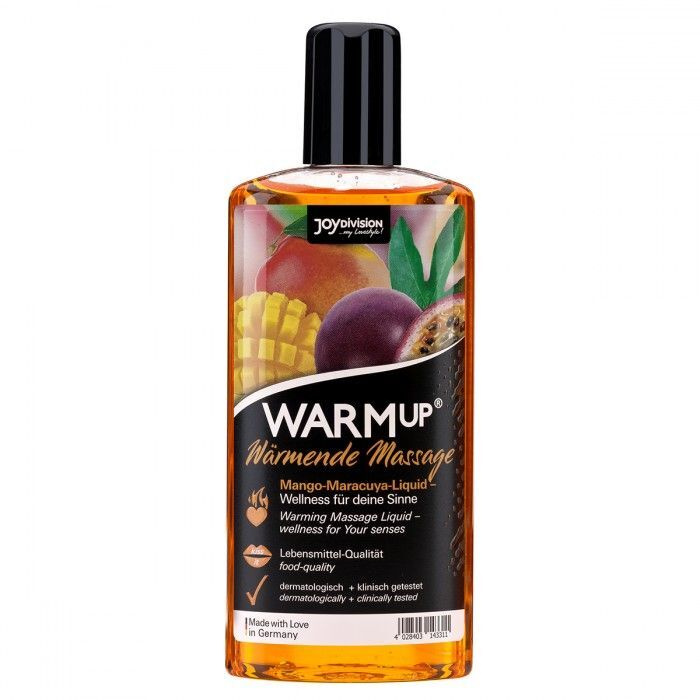 Разогревающий массажный гель Joy Division WARMup с ароматом манго и маракуйи - 150 мл  #1