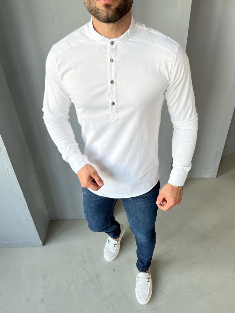 Рубашка AVZ Fashion Хлопок с длинным рукавом Уцененный товар  #1