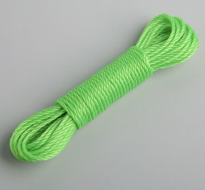 Верёвка бельевая , d3 мм, длина 10 м/ цветная веревка для дома/хозяйственная  #1