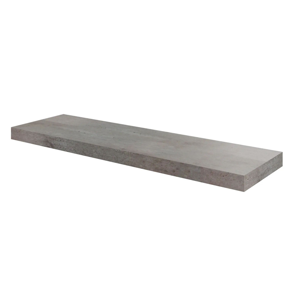 Полка мебельная Concrete 80x23.5x3.8см МДФ цвет бетон #1