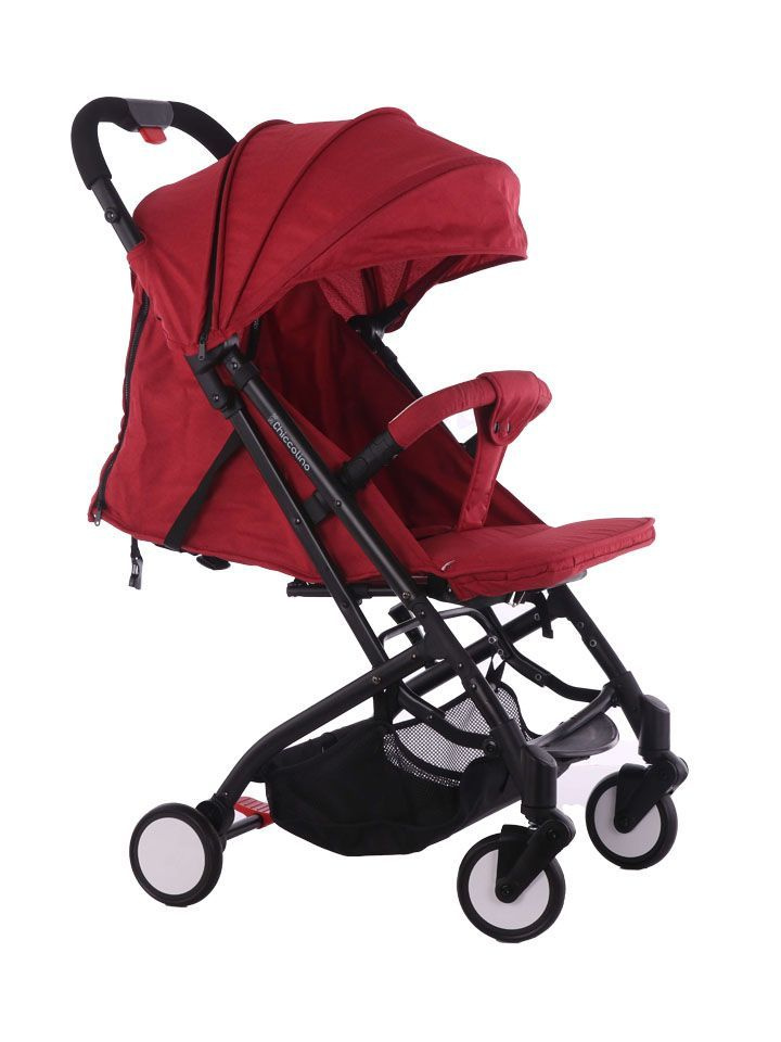 Детская прогулочная коляска с выдвижной ручкой как в чемодане Chiccolino грэйс цвет красный  #1
