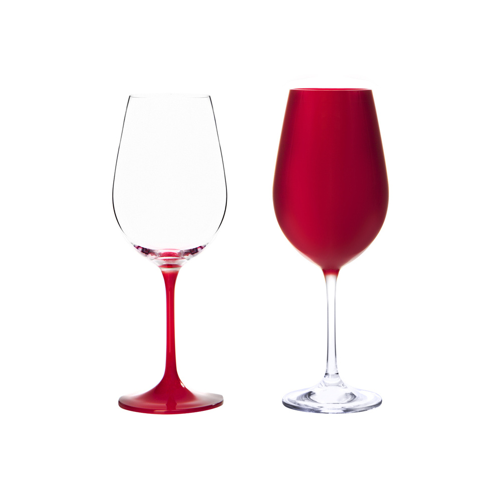 Бокалы для вина Red&White, набор 2 шт, 450 мл, Чехия, фирменная упаковка Уцененный товар  #1