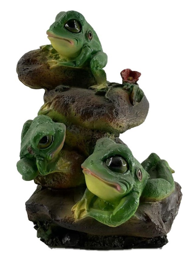 Фигура садовая Лягушка в гамаке навесная
