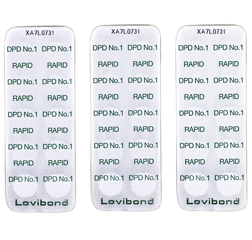 Тестерные таблетки DPD-1 (свободный хлор) для тестера ручного (пултестера) (3 х 10 таблеток) Lovibond #1