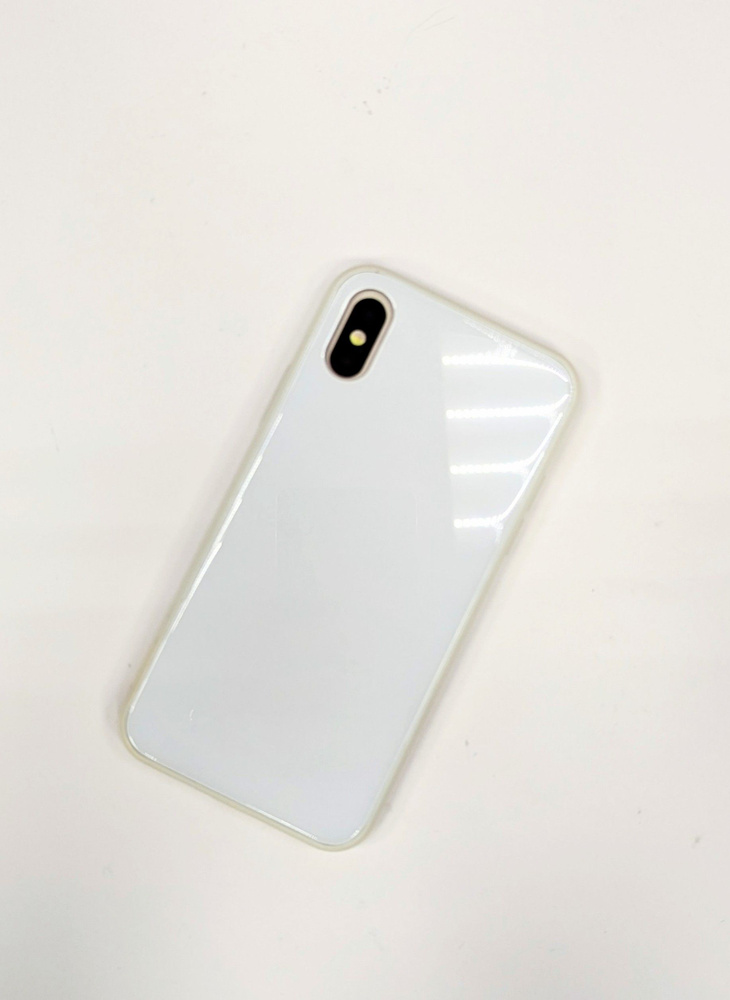 Чехол-крышка для Apple iPhone X, белый глянец #1