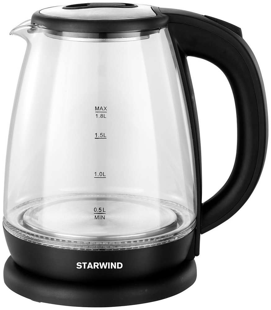 Чайник электрический Starwind SKG1055 черный (стекло) #1