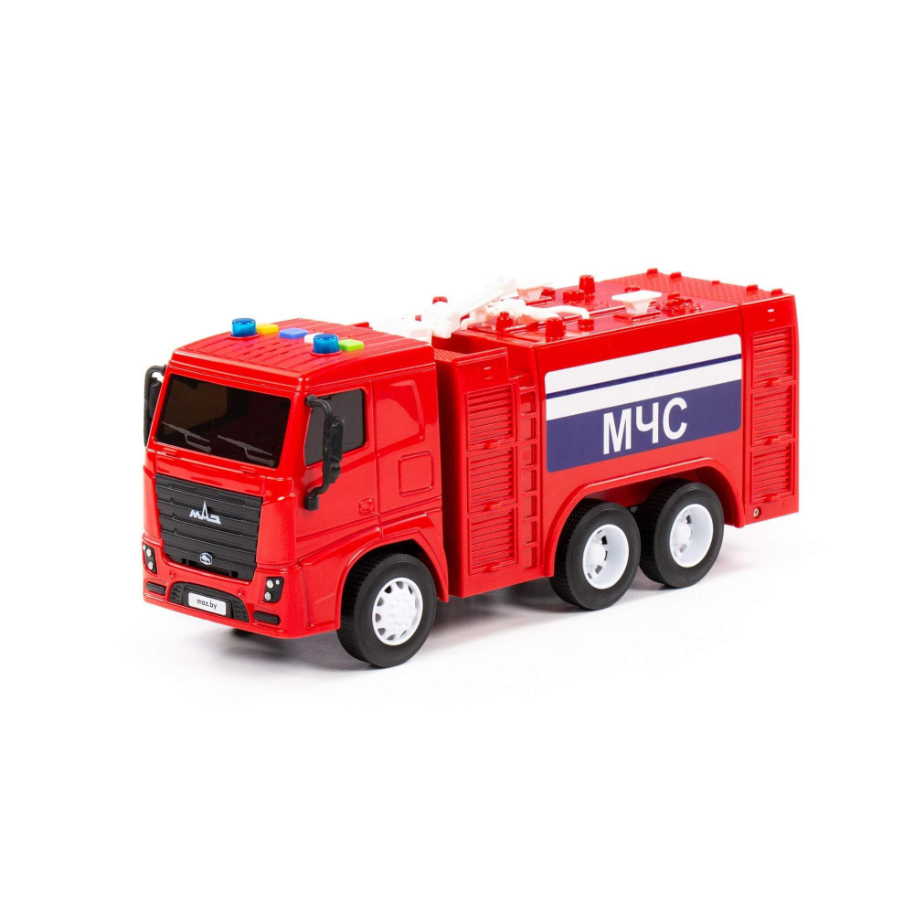 МАЗ, автомобиль-пожарный инерционный (со светом и звуком) (в коробке)  #1