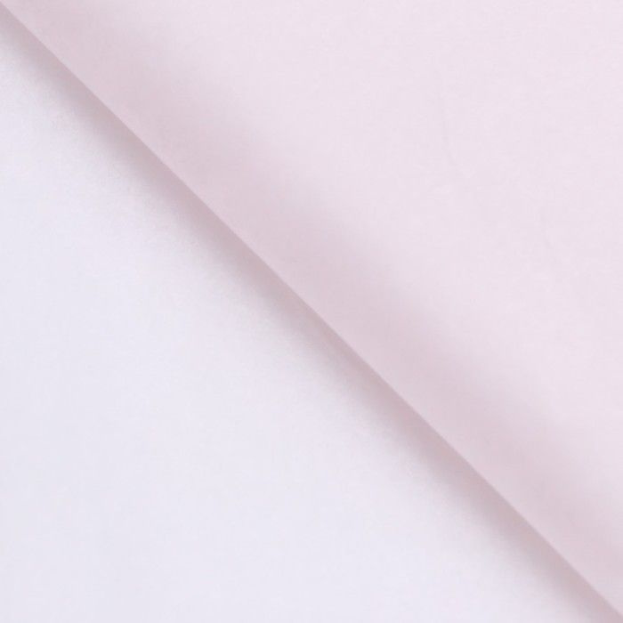 Бумага упаковочная тишью, светло-розовая, 50 х 66 см #1