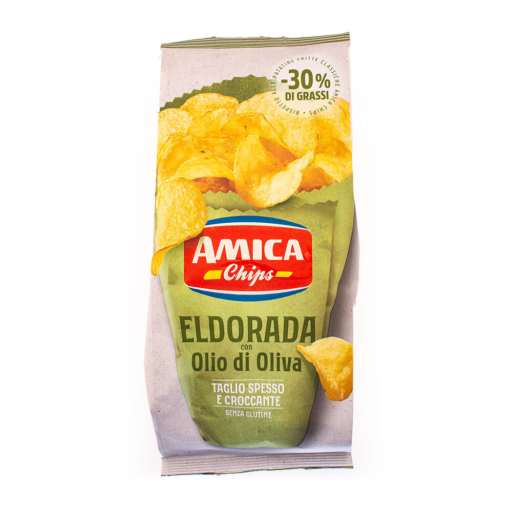 Чипсы картофельные с оливковым маслом и низким содержанием жира (-30%) ELDORADA, AMICA CHIPS, 0,13 кг #1