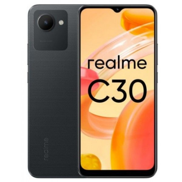 realme Смартфон C30 4/64 ГБ, черный. . Уцененный товар #1