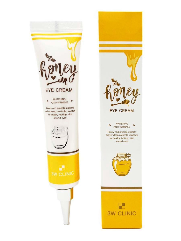 3W Clinic Питательный, осветляющий, антивозрастной крем для век с экстрактом меда Honey Eye Cream, 40 #1