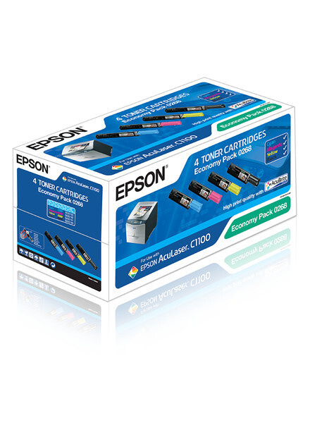 Картридж Epson C13S050268 тонер картридж Epson (C13S050268) 4 x 4 000 стр, набор цветной + черный  #1