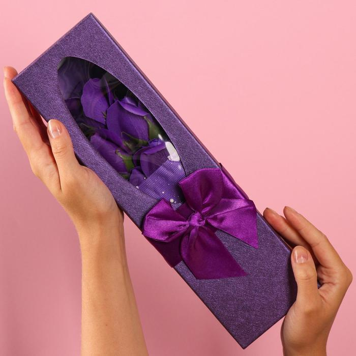Beauty Secret Букет мыльных роз, фиолетовые #1