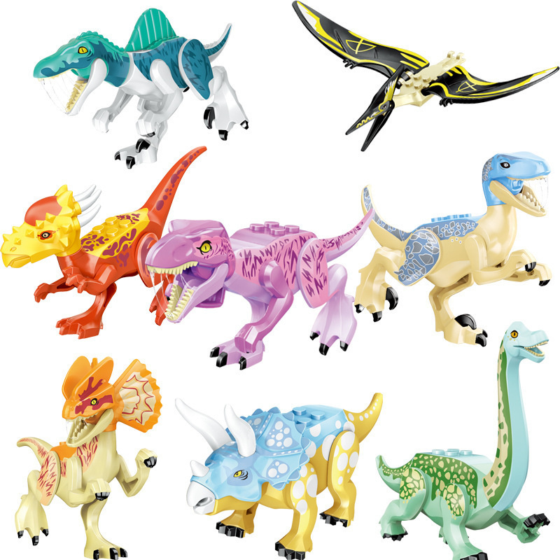 Набор Лего Динозавров 8 штук / Лего фигурки динозавров / Динозавры / Парк Юрского Периода / конструктор #1