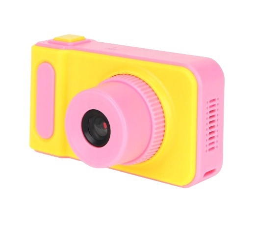 Детский цифровой фотоаппарат Kids Camera Summer Vacation (желтый), со встроенными играми  #1