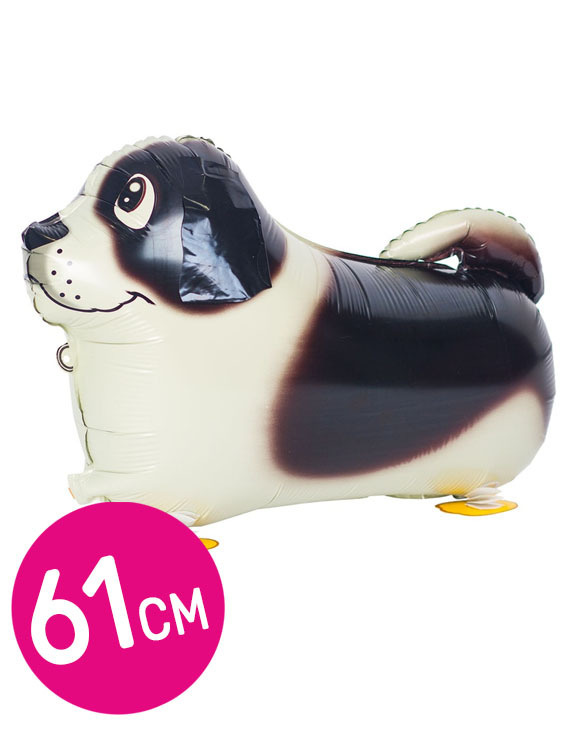 Воздушный ходячий шар фольгированный Riota фигурный, Собака коричневая, 61 см  #1