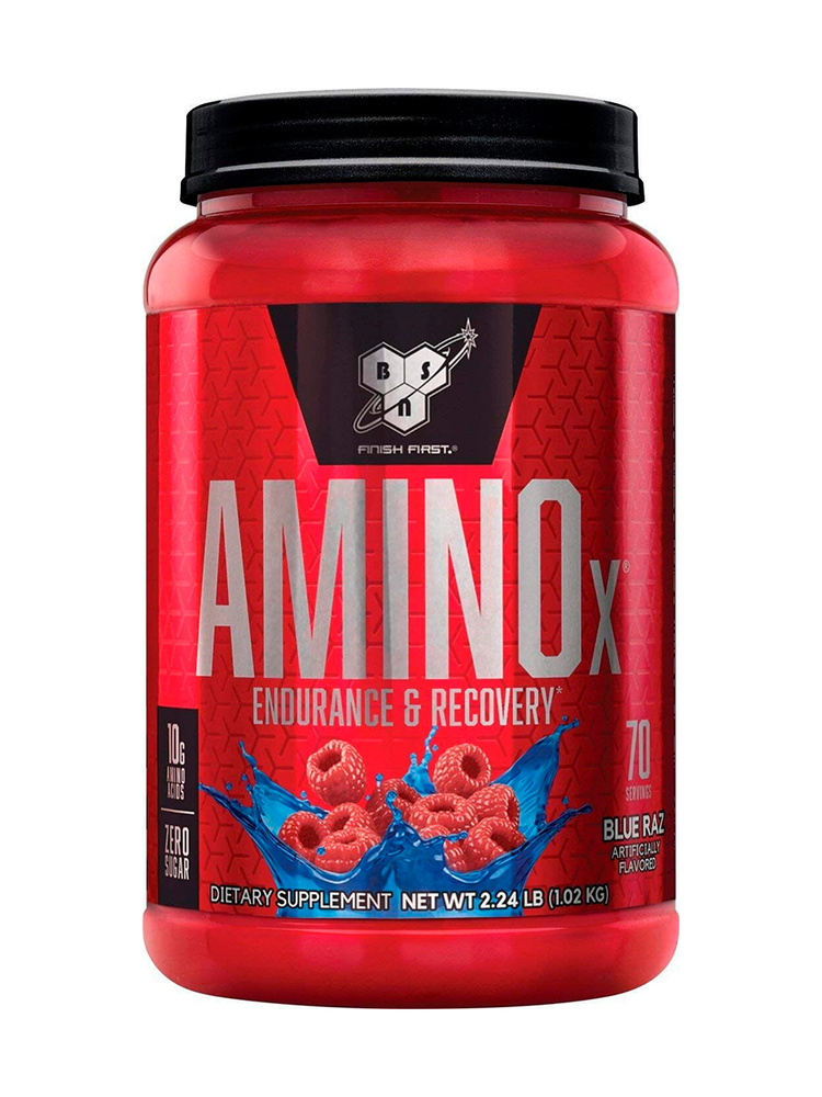 Комплекс аминокислот BSN Amino X 1002 гр Голубая Малина, спортивное питание, порошок  #1