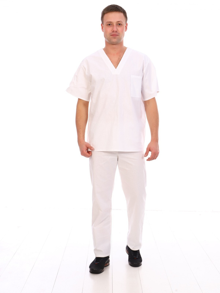 Костюм повара/белый медицинский костюм (48-50, 158-164) #1