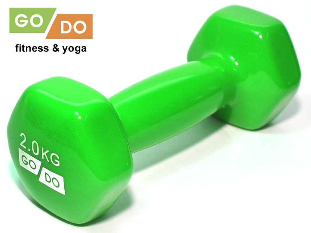 GO DO Гантели ZSP, 1 шт. по 2 кг, зеленый цвет #1