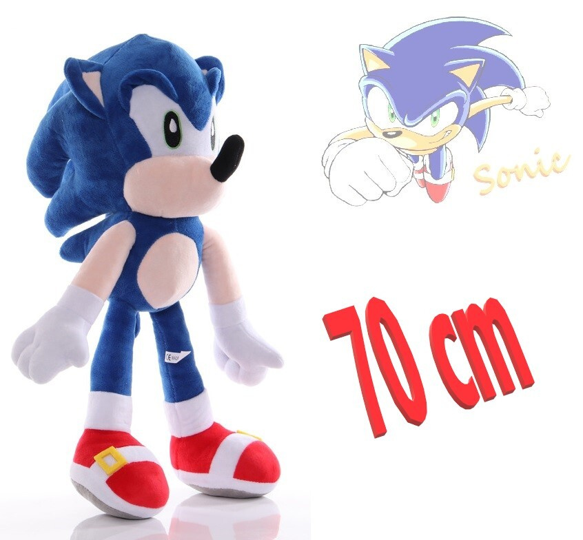 Мягкая игрушка Соник 70 см/ ежик Соник/ персонаж игры 90х/ герои видеоигр Соник/ Sonic 3D  #1