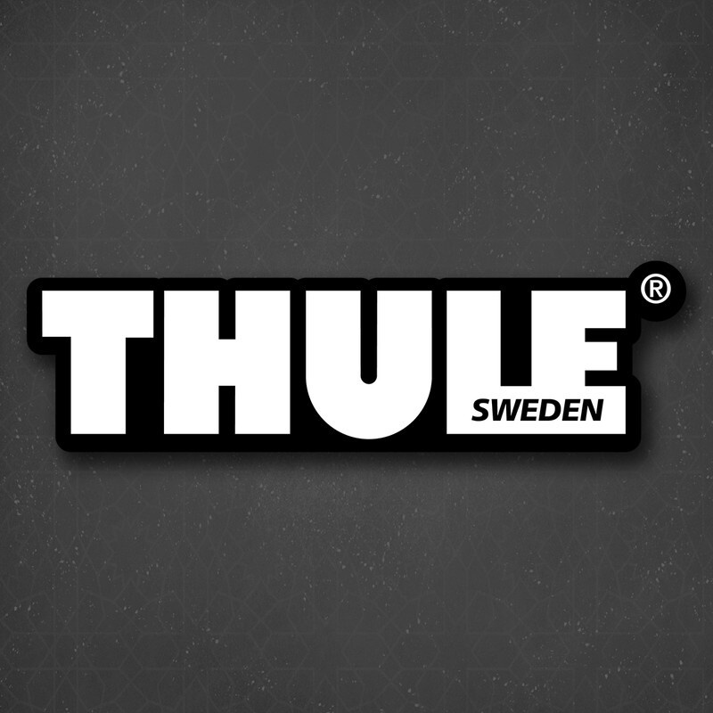 Наклейка на авто "Надпись - Thule sweden" 24x6 см #1