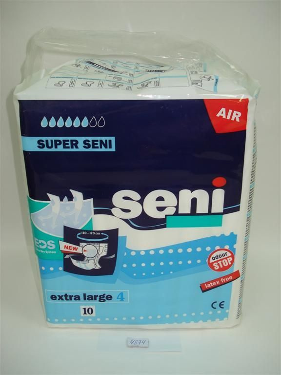 Подгузники для взрослых Super Seni AIR Extra Large (130-170см), 10шт #1