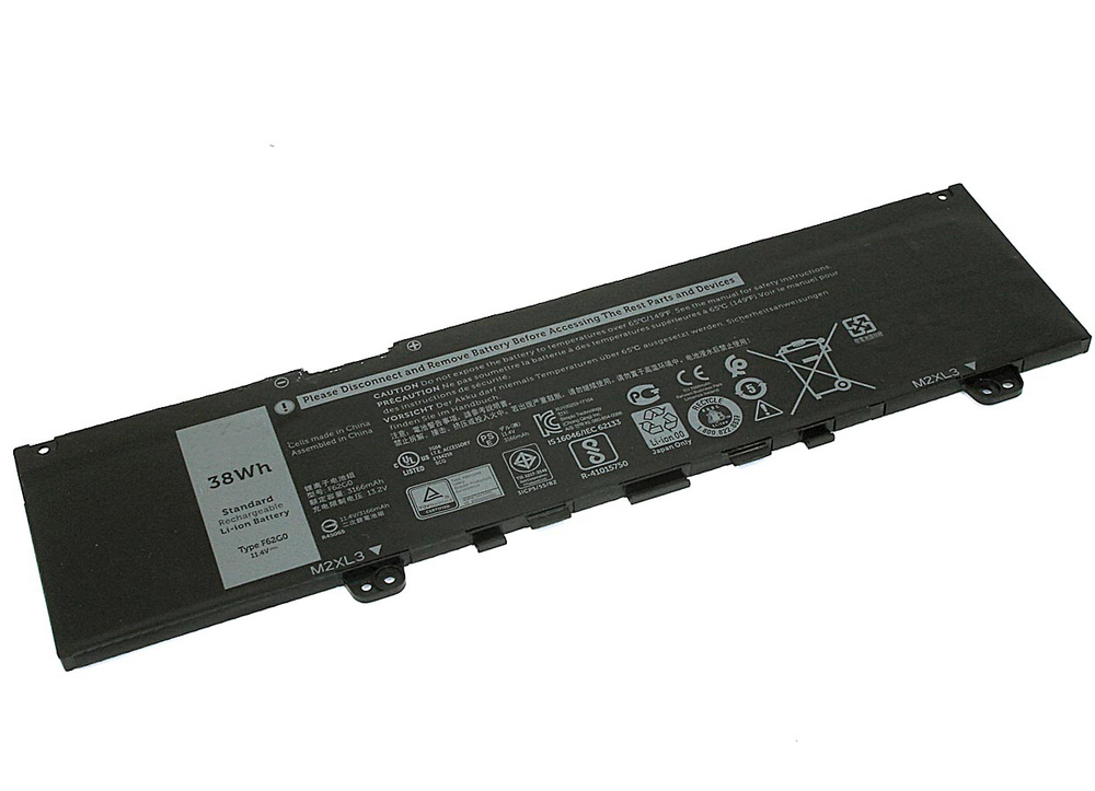 Аккумулятор для ноутбука Dell 3166 мАч, (F62G0 CHA01 RPJC3) #1