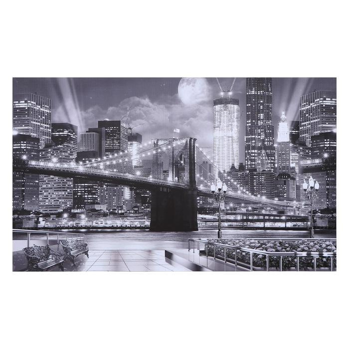 Картина на холсте "Бруклинский мост" 60х100 см #1