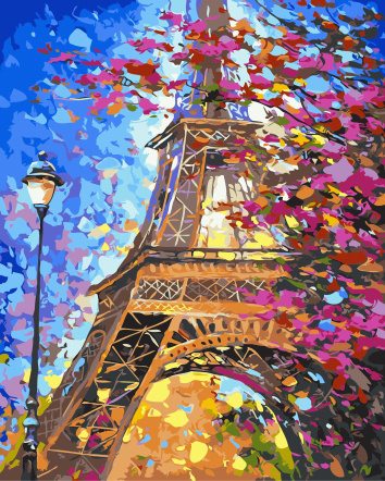 Картина по номерам ВанГогВоМне 40х50 без подрамника Краски весеннего Парижа  #1