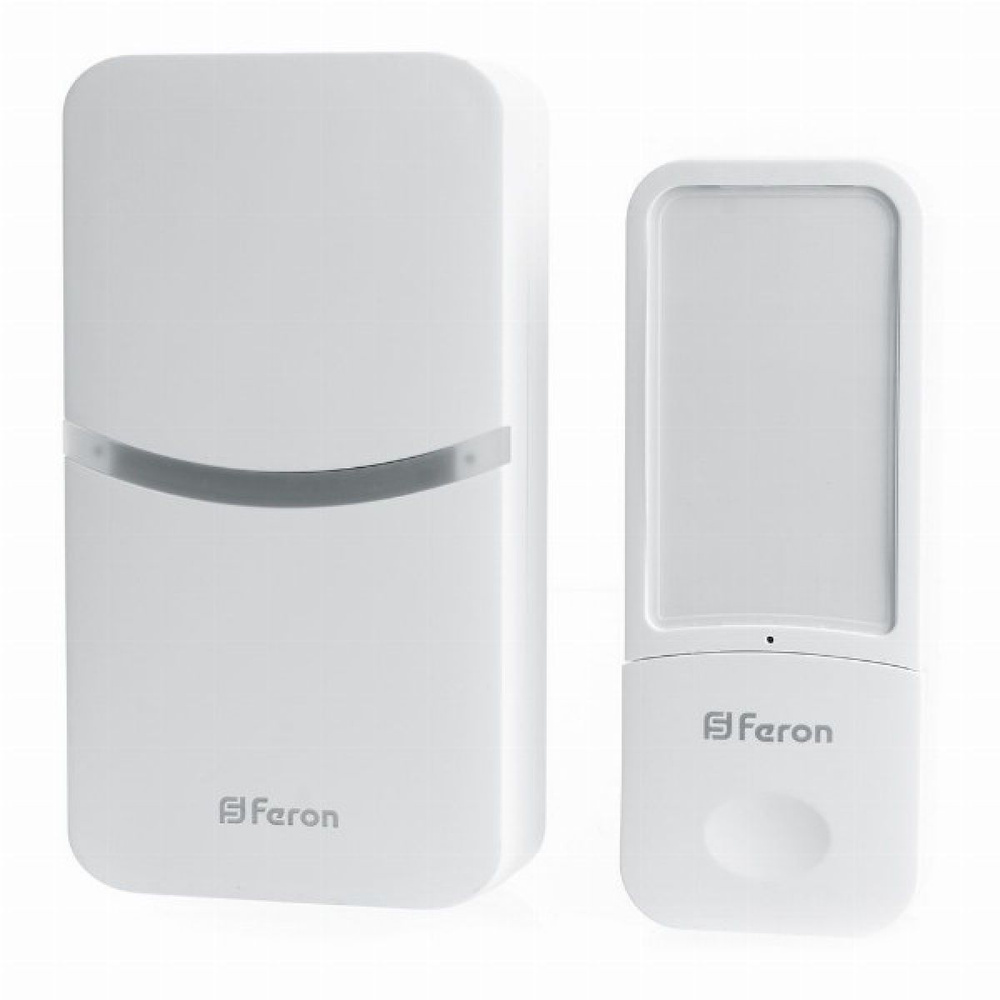 Звонок дверной Feron DB-100 Электрический 18 мелодий белый 230В  #1