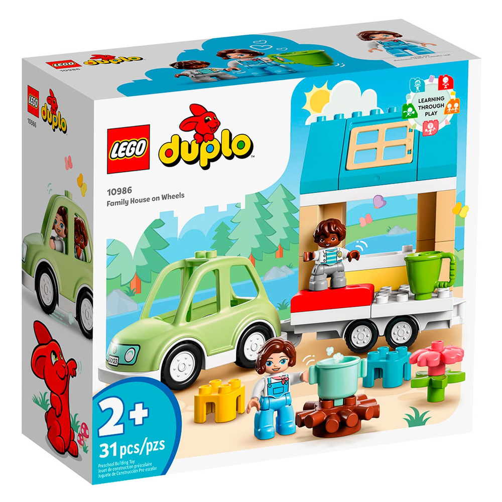 Конструктор LEGO Duplo Семейный дом на колесах, 31 деталь, 2+, 10986  #1