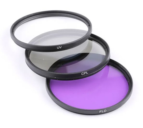 Набор фильтров 67мм (UV + CPL + FLD) для объективов / ультрафиолетовый, поляризационный, флуоресцентный #1