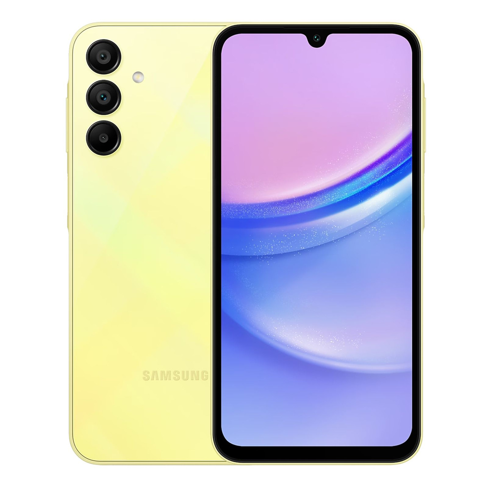 Samsung Смартфон Galaxy A15 6/128 ГБ, желтый #1