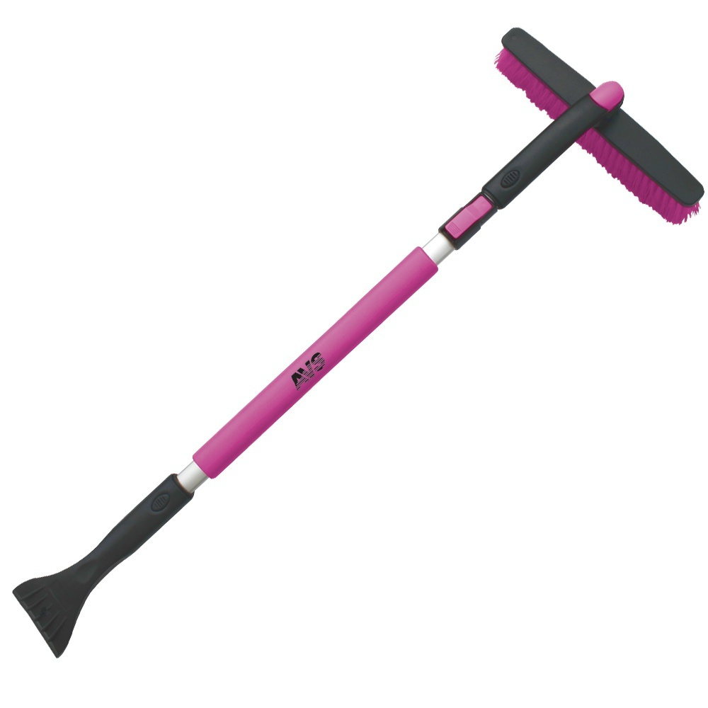 Щётка-скребок с мягкой ручкой и распущенной щетиной, поворотная, телескоп (90-130 см) AVS SB-6330  #1