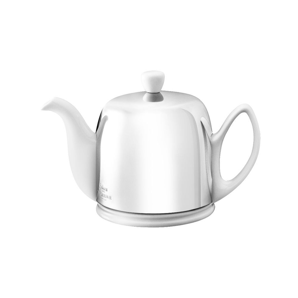 Фарфоровый заварочный чайник на 4 чашки с крышкой, белый, артикул 211988, Degrenne, Франция  #1