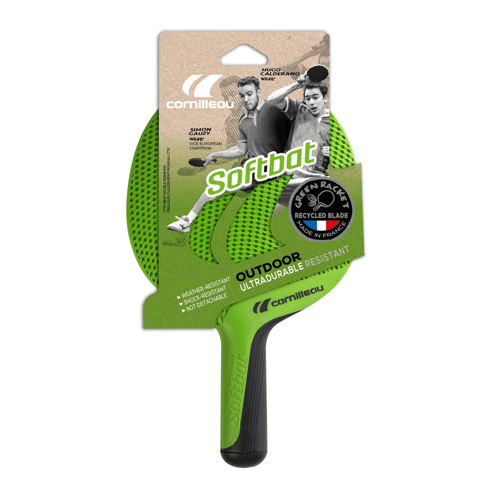 Ракетка для настольного тенниса Cornilleau SOFTBAT Green всепогодная  #1