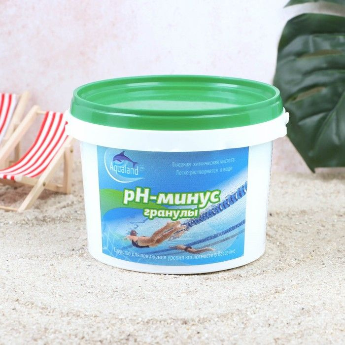 Регулятор pH-минус Aqualand для бассейнов, гранулы, 1 кг #1