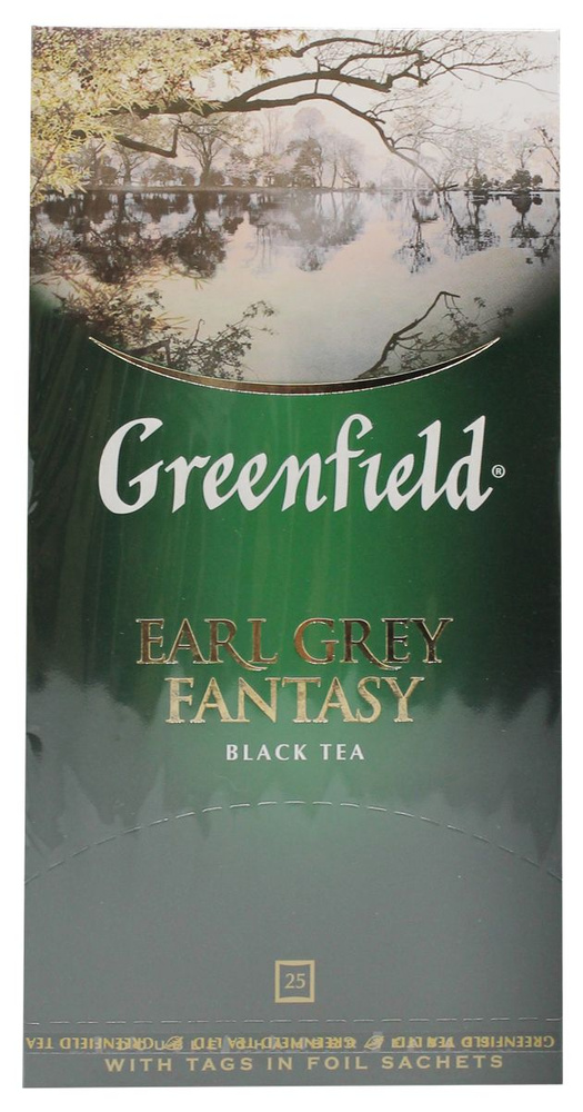 Чай черный в пакетиках Гринфилд эрл грей фентези , 25*2 г ( в заказе 1 штука)  #1