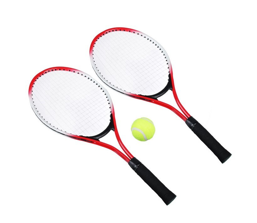 Набор для большого тенниса, (2 ракетки, мяч) в чехле, цвет красный.  #1