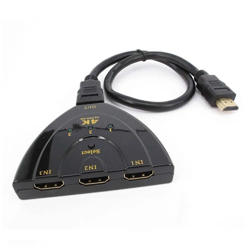HDMI-разветвитель 4K Ultra HD - 3 входа в 1 выход HDMI-переключателя для HDTV PC  #1