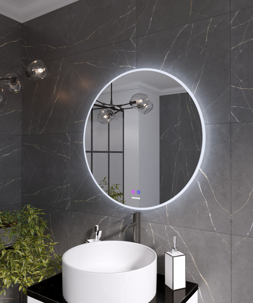 Grossman Зеркало для ванной, 80 см х 80 см #1