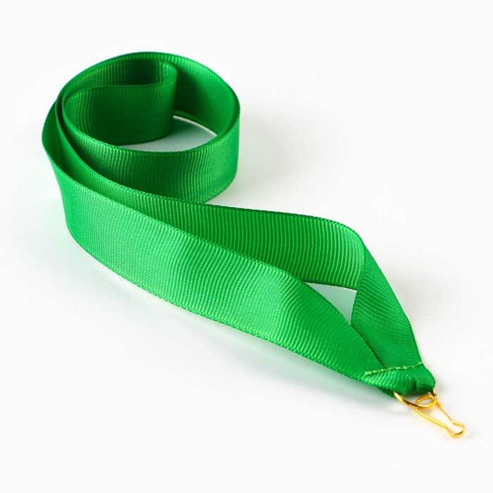 Лента для медали, зеленая #1