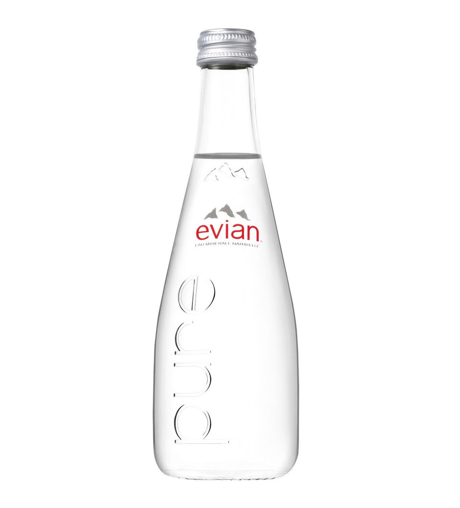Вода минеральная Evian / Эвиан негазированная СТЕКЛО 0.33 л (20 штук)  #1