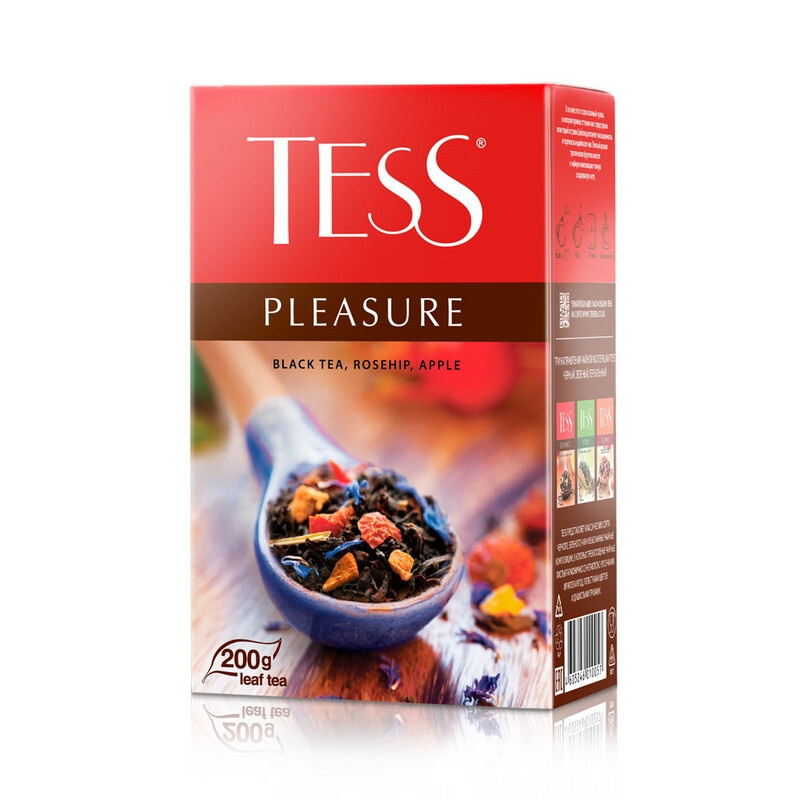 Чай Tess Pleasure листовой черный с добавками, 200 грамм #1