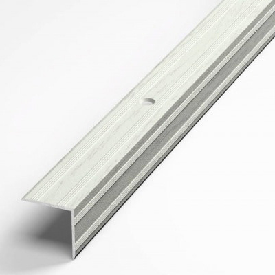 Порожек для напольных покрытий 20x20 мм, длина 1,35 м, профиль-уголок алюминиевый Лука ПУ 05, декор берёза #1