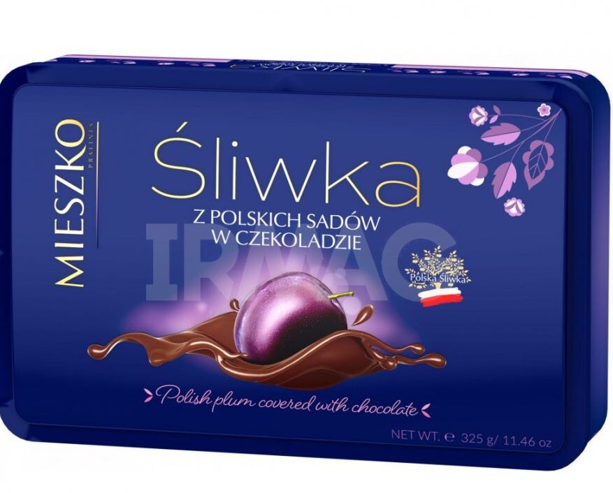 MIESZKO, набор конфет Сливка " Чернослив в шоколаде " PLUM IN CHOCOLATE 325/уникальный подарочный набор/подарок #1