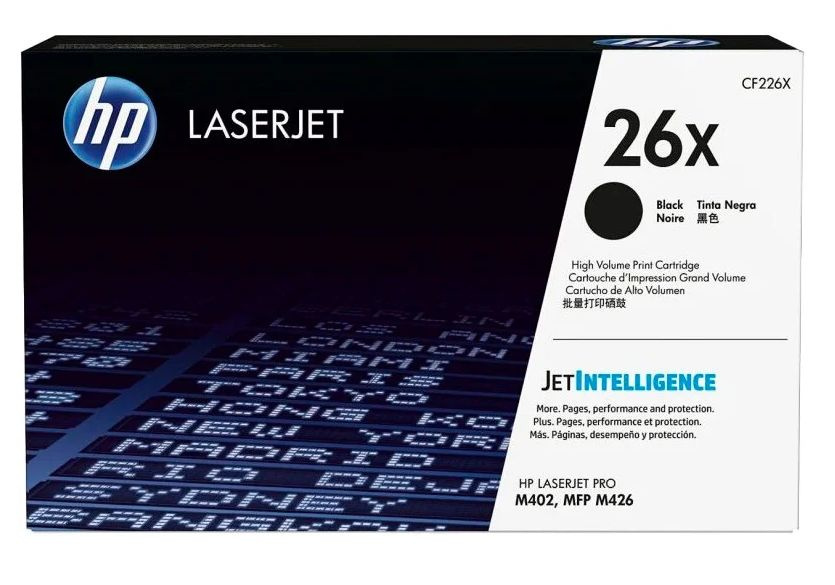 Картридж оригинальный HP 26X (CF226X) Black для принтера HP LaserJet Pro M402d (C5F92A); LaserJet Pro #1