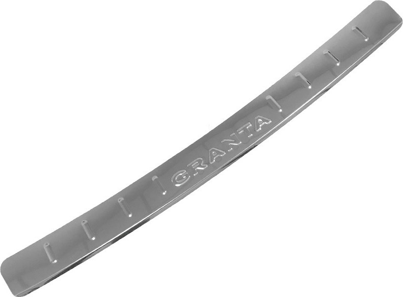 Накладка бампера для LADA Granta ВАЗ-2191 лифтбек (после 2018), нержавеющая сталь  #1