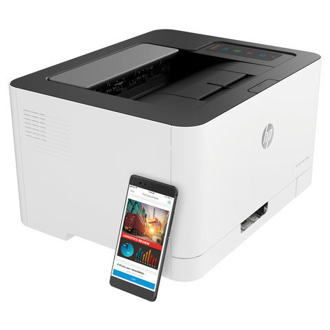 HP Принтер лазерный Color Laser 150nw (4ZB95A), 18 стр/мин, Wi-Fi, GLAN, черный, белый  #1